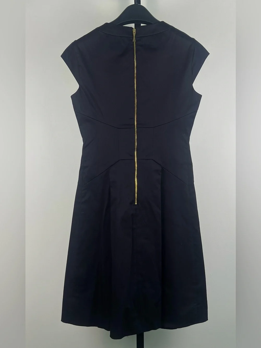 Kate Spade Fit and Flare Pleated Mini Dress, Black, 2US